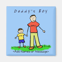 Der Junge des Vatis - Vater-und Sohn-Magnet (brüne Magnete