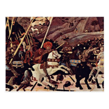 Der Kampf von San-Romano durch Paolo Uccello Postkarte
