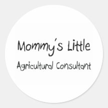 Der kleine landwirtschaftliche Berater der Mama Runder Sticker