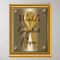 Der Papa-Plakat-Druck-Zeichen der Welt beststes
