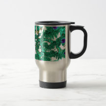 Der Schwanz des Pfau-Drachen Teetasse