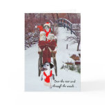 Der Sleigh-Fahrt des Kätzchens