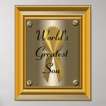 Der Sohn-Plakat-Druck-Zeichen der Welt beststes