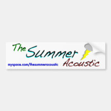Der Sommer akustisch Autosticker
