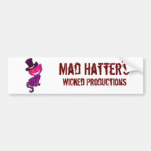 Der Stoßdämpfer des wütenden Hutmachers Auto Sticker