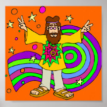 der Vatertag "Hippiegeschenk" "" Plakatdruck