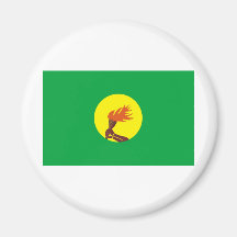 Der Zaire-Kongo Flagge Kühlschrankmagnete