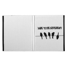 Des oiseaux sur un fil - osez être différent coque folio iPad