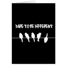 Des oiseaux sur un fil - osez être différent (le n cartes