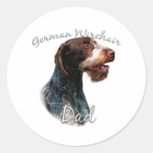 Deutscher Drahthaar-Zeiger-Vati 2 Sticker