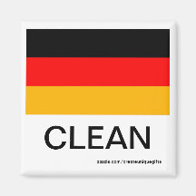 Deutschland-Flaggen-sauberer Spülmaschinen-Magnet Magnets