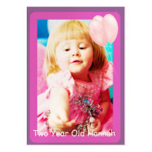 Deux cartes photos an d'anniversaire de filles cartes de visite professionnelles