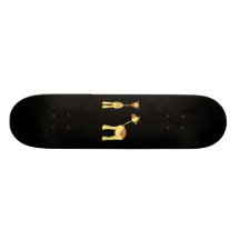 Deux girafes. Bande dessinée Skateboards Cutomisables