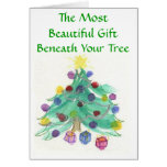 Die bestes Geschenkchristliche Watercolor-Weihnach