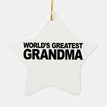 Die bestste Großmutter der Welt Weihnachtsornament