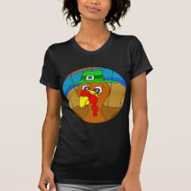 Die Erntedank-Türkei-Freund mit Hut T-shirts