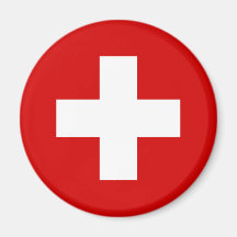 Die Flagge von der Schweiz Magnete