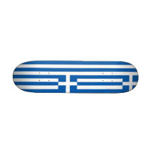 Die Flagge von Griechenland Skateboard Bretter