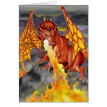 Die Karte des roten Drache-Valentinsgrußes