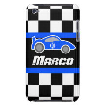 Die Kinder, die blaues Sportauto laufen, nannten i iPod Case-Mate Case