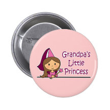 Die kleine Prinzessin des Großvaters Anstecknadelbutton