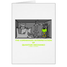 Die Kopenhagen-Interpretation von Quantums-Mechani Grußkarte