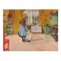 "Die Küche" durch Carl Larsson-Kunst-Druck Postkarten