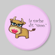 "Die Kuh sagt MOO-" Magnet magnete