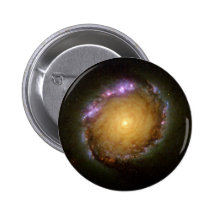 Die lebende Farbe des Spiralarms Anstecknadelbutton
