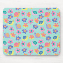 Die Mädchen Tischset Mousepad Kindes wenige Blumen