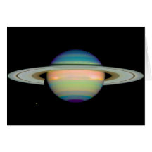 Die NASA - Eine Infrarotansicht von Saturn Grußkarte