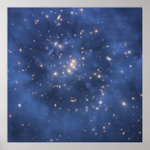 Die NASA - Hubble - Materie-Ring in der Galaxie-Gr Plakat
