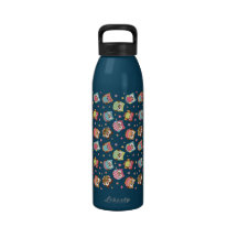 Die niedliche Eulengruppe Wasser-Flasche aquamarin Wasserflaschen