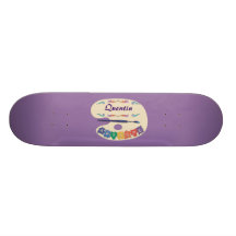Die Palette des Künstlers Skate Board