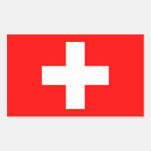 Die Schweiz-Flaggen-Aufkleber