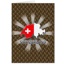 Die Schweiz-Flaggen-Karte 2,0