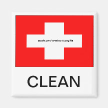 Die Schweiz-Flaggen-sauberer Spülmaschinen-Magnet Magnets