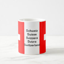 Die Schweiz-Flaggenbecher Tassen