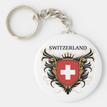 Die Schweiz [personifizieren Sie] Schlüsselbänder