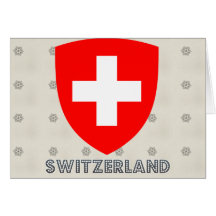 Die Schweiz-Wappen Grußkarte