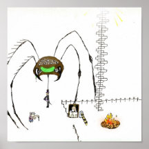 Die Spinne Plakatdruck