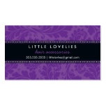 Die trendy GESCHÄFTS-KARTE blühen violettes lila S Visitenkarten Vorlage
