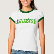 Die wandernden T-Shirts der Wochenenden-Wanderer-F
