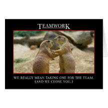 Die wirkliche Bedeutung der Teamwork Grußkarte