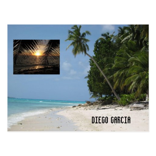 Diego Garcia Postkarte