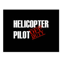 DIENSTFREIE HUBSCHRAUBER-PILOTdunkelheit Postkarten