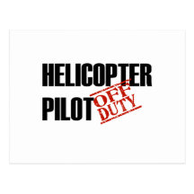 DIENSTFREIER HUBSCHRAUBER-DAUERFLAMME POSTKARTE