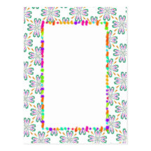 Digital-Entwurf Rechteck-DIY Postkarte