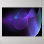 digitale Kunst der ein-Stelle-von-grünen Purpur ge Plakate