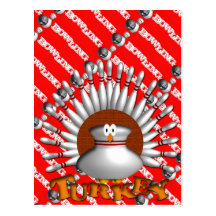 Dinde de bowling cartes postales